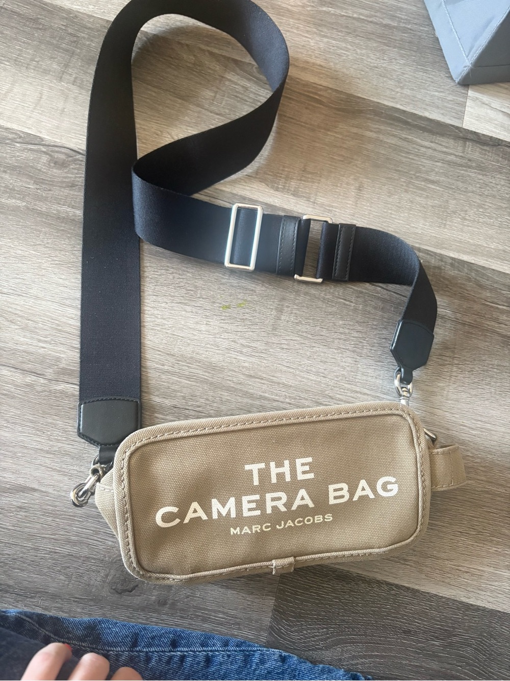 Marc Jacobs Beige Camera Belt Bag with Black Strap